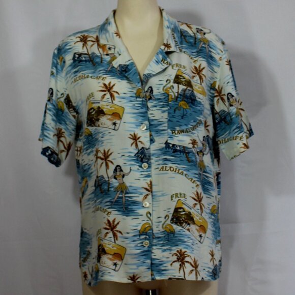 Aritzia Wilfred Free vacation women  blouse button up short sleeve size Small - Picture 1 of 6